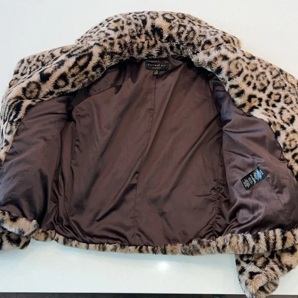 NWOT Anthropologie Current Air Leopard Jacket XS - Picture 3 of 4